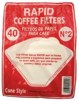 Filtro cónico no. 2 Rapido referencia 9185