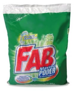 Detergente en polvo Fab Máximo poder 450 g referencia 3021