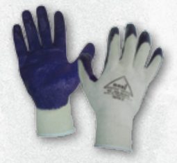 Guante hilaza latex azul Competitor referencia AGU-HILATEC