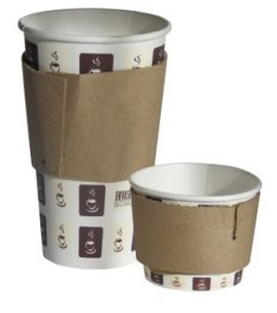 Aislantes de calor para vasos de papel cartón