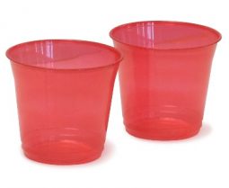 Vaso rojo traslucido rumba 7oz