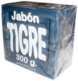 Jabón en barra azul Tigre 300 g referencia 3065