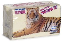 Jabón en barra blanco suave Tigre 250 g referencia 3124