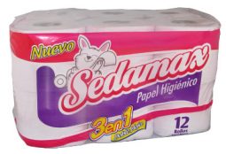 Papel higiénico 40 m 3 en 1 paquete x 12 Sedamax referencia 8023