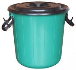 Caneca plástica 20 litros con tapa referencia 7240