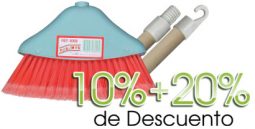 Escobas tipo Caracas con 10%, 20% y hasta 25% de descuento.