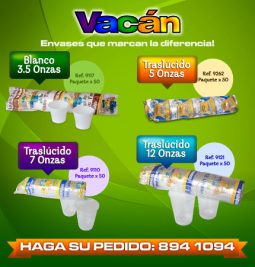 Nueva línea de vasos desechables Vacan