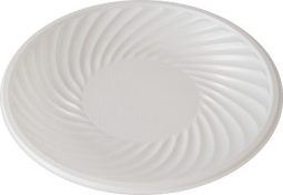 Plato plástico 18 cm blanco paquete x 20 Domingo referencia 9151
