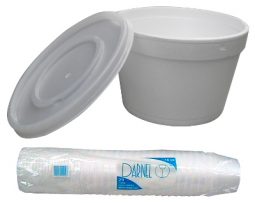 Contenedor espumado 16 oz con tapa plástica Darnell referencia 9153