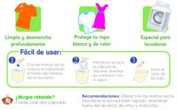Detergente líquido concentrado en cápsulas