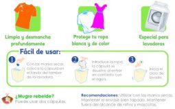 Detergente líquido concentrado en cápsulas